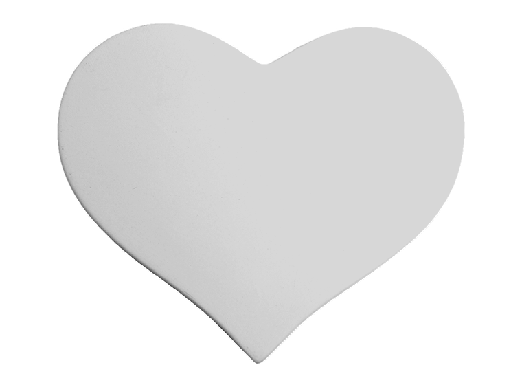 Bisque Heart Trivet (Case of 6)