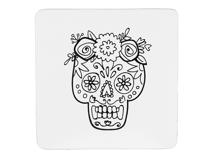 Bisque Day Of The Dead Trivet (Case of 6)