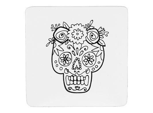 Bisque Day Of The Dead Trivet (Case of 6)