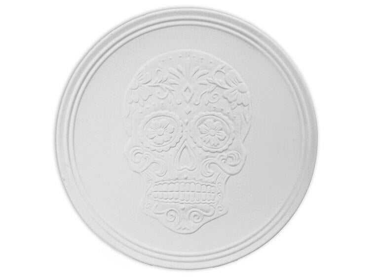 Bisque Day Of The Dead Plate (Case of 4)
