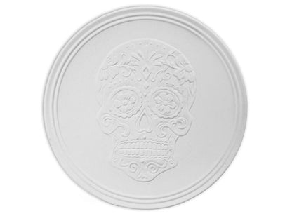 Bisque Day Of The Dead Plate (Case of 4)