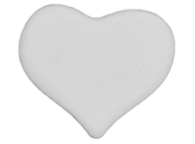 Bisque Medium Plain Heart (Case of 12)