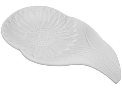Bisque Sunflower Spoon Rest (Case of 8)