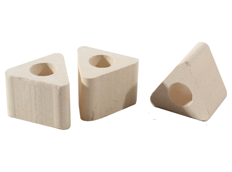 1" Triangle Kiln Post (Case of 1)