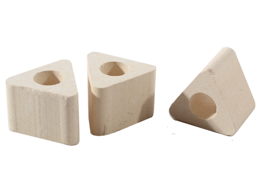 1" Triangle Kiln Post (Case of 1)