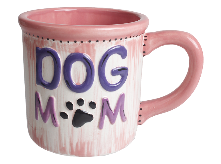 Bisque Dog Mom Tin Mug (Case of 6)