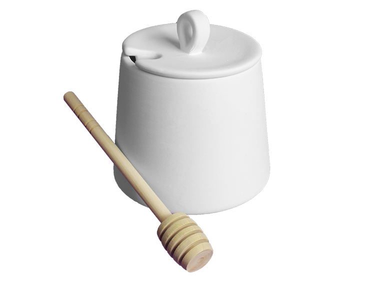 Bisque Honey Pot (Case of 6)