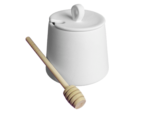 Bisque Honey Pot (Case of 6)