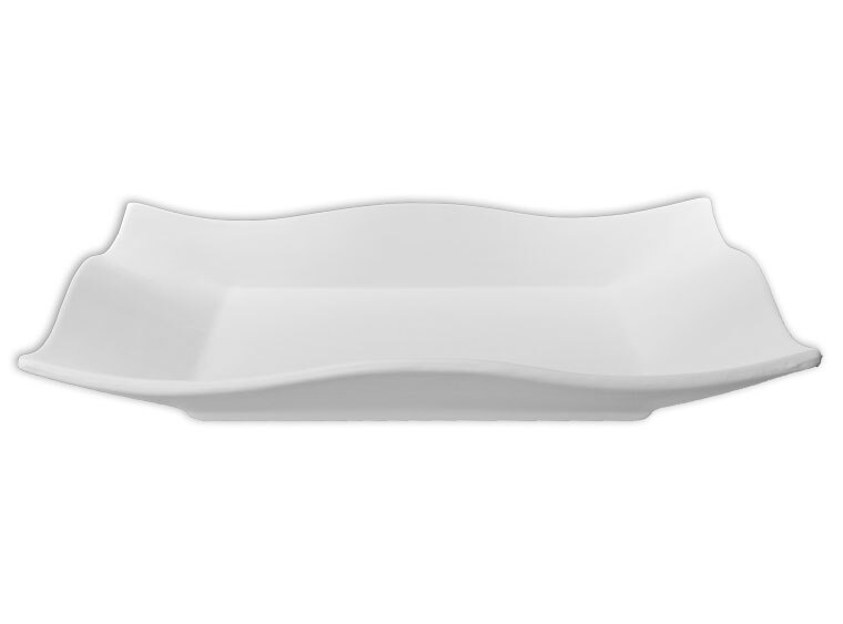 Bisque Florentine Square Platter (Case of 4)