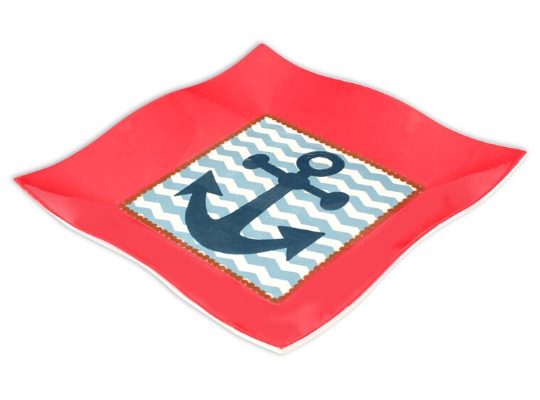 Bisque Florentine Square Platter (Case of 4)