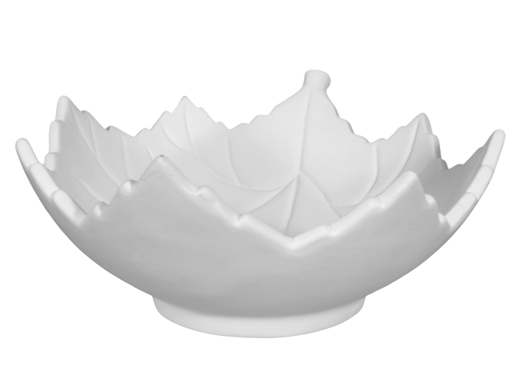 Bisque Leaf Bowl (Case of 4)