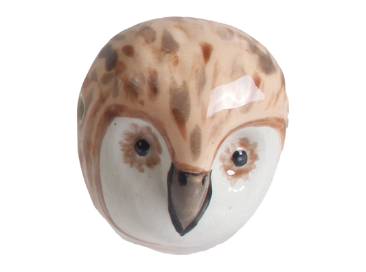Bisque Owl Bead (Case of 20)