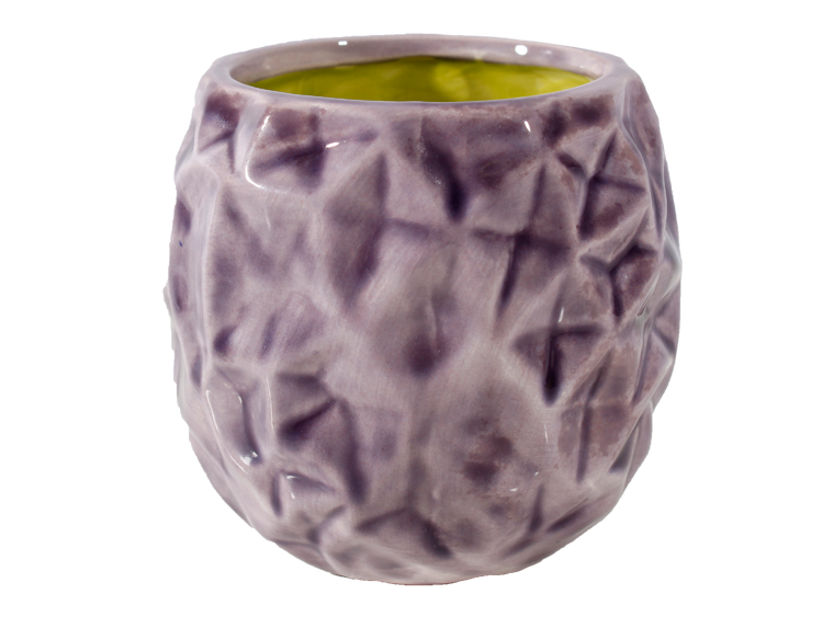Bisque Geometric Planter (Case of 6)