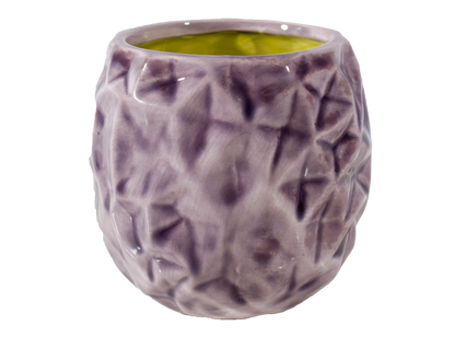 Bisque Geometric Planter (Case of 6)