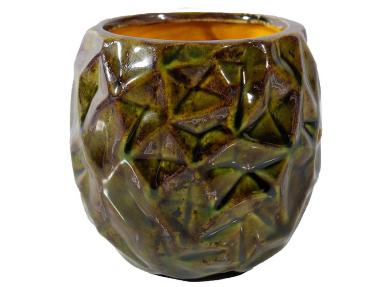 Bisque Geometric Planter (Case of 6)