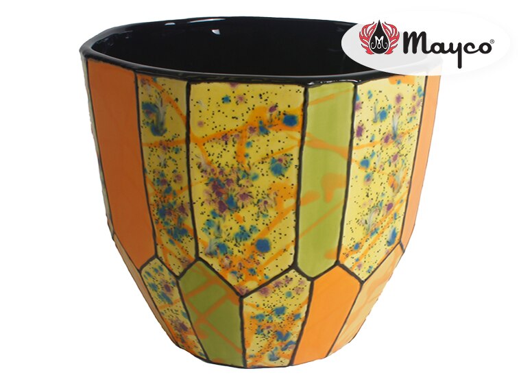 Bisque Faceted Utensil Holder (Case of 4)