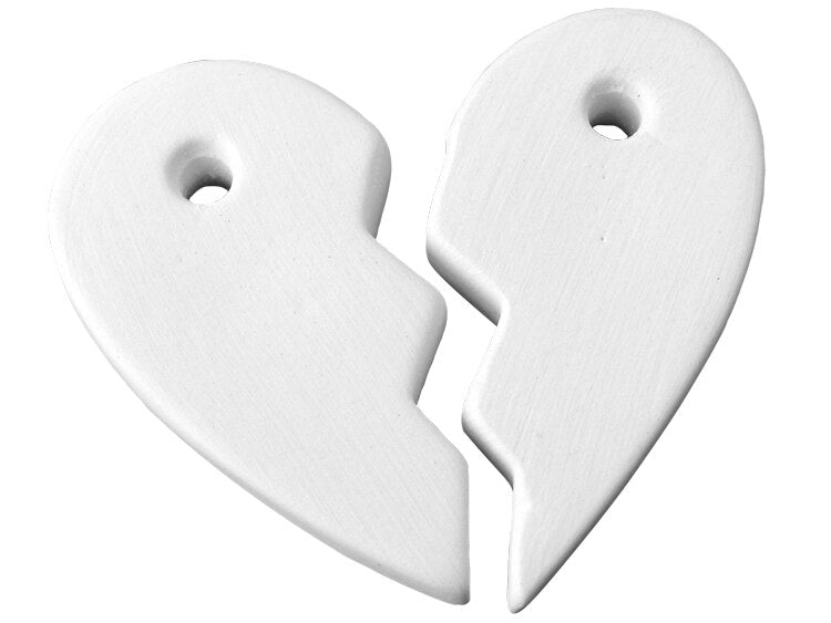 Bisque BFF Heart Bead (Case of 20)