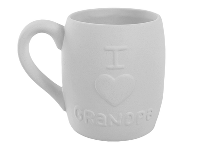 Bisque I Heart Grandpa Mug (Case of 6)
