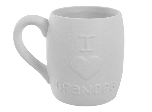 Bisque I Heart Grandpa Mug (Case of 6)