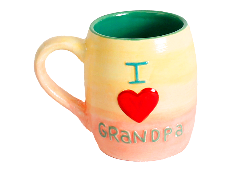 Bisque I Heart Grandpa Mug (Case of 6)