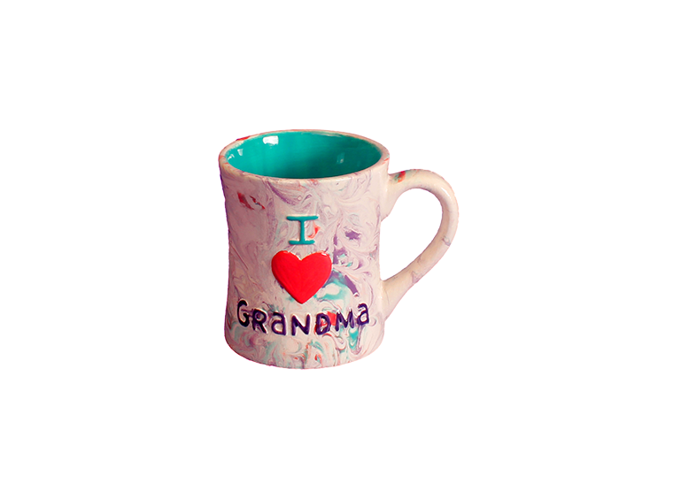Bisque I Heart Grandma Mug (Case of 6)
