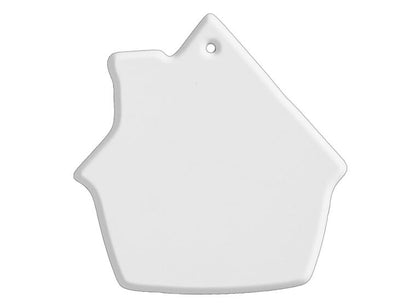 Bisque Gingerbread House Ornament (Case of 12)