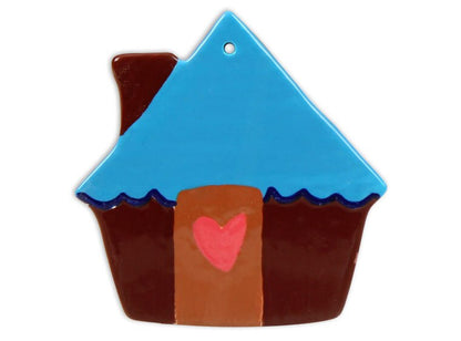 Bisque Gingerbread House Ornament (Case of 12)