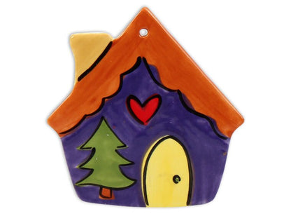 Bisque Gingerbread House Ornament (Case of 12)