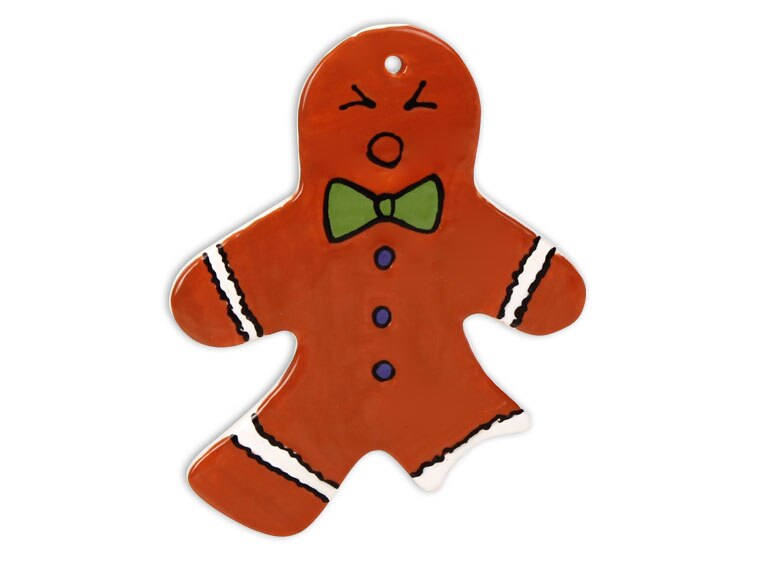 Bisque Bite Me Gingerbread Man Ornament (Case of 12)