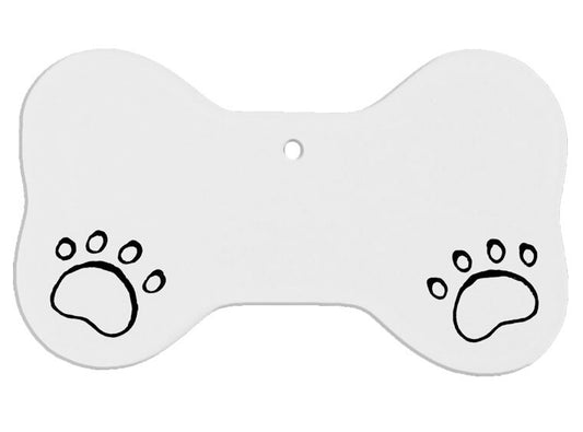 Bisque Hand Detailed Bone Party Ornament (Case of 12)
