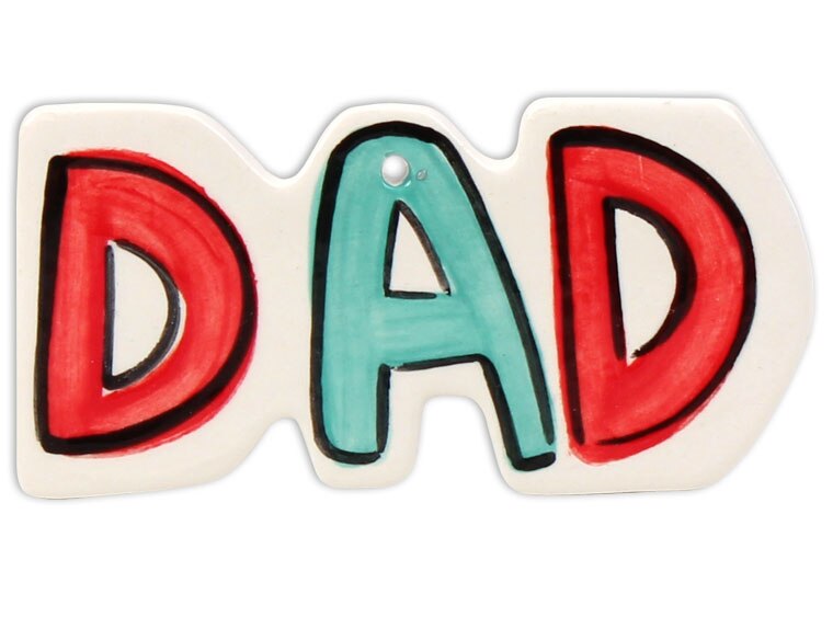 Bisque Dad Word Ornament (Case of 12)