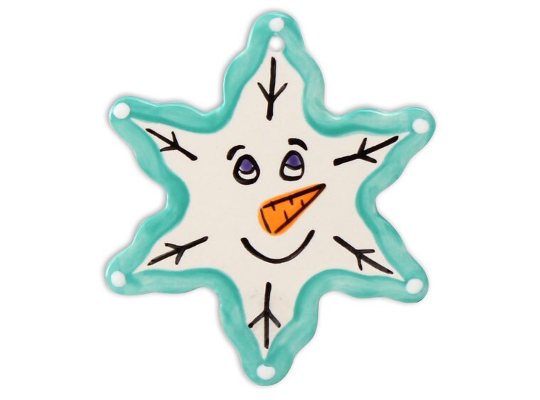 Bisque Classic Snowflake Ornament (Case of 12)