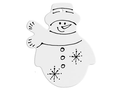 Bisque Hand Detailed Frosty Party Ornament (Case of 12)