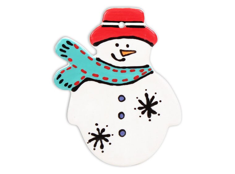 Bisque Hand Detailed Frosty Party Ornament (Case of 12)