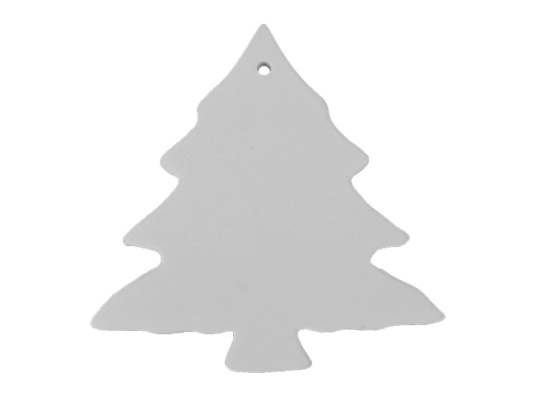 Bisque Christmas Tree Ornament (Case of 12)
