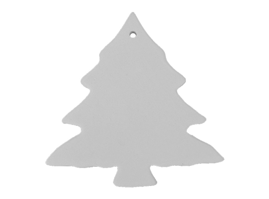 Bisque Christmas Tree Ornament (Case of 12)