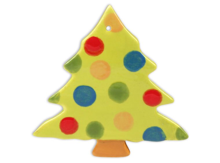 Bisque Christmas Tree Ornament (Case of 12)