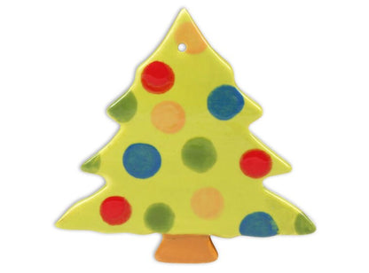 Bisque Christmas Tree Ornament (Case of 12)