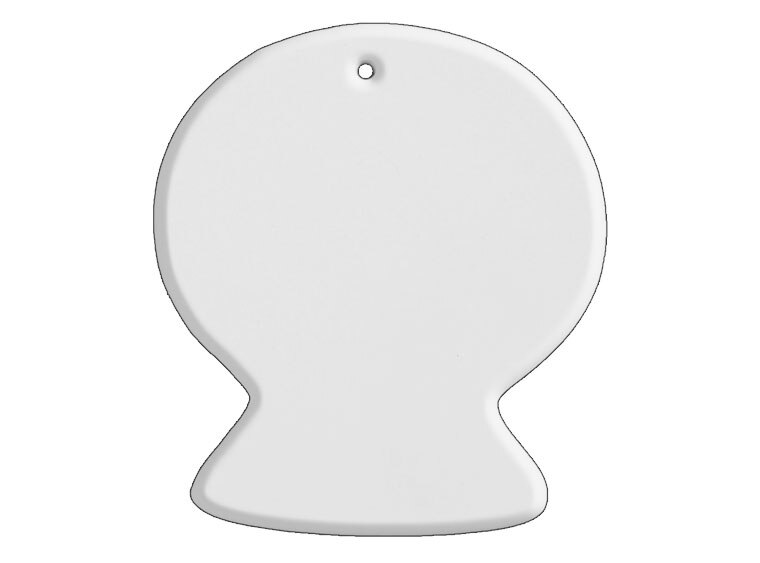 Bisque Snowglobe Ornament (Case of 12)