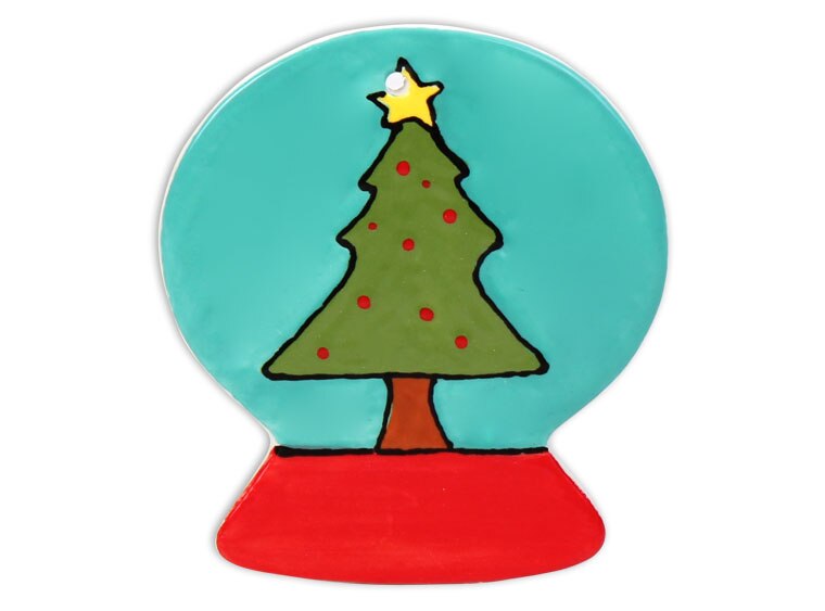 Bisque Snowglobe Ornament (Case of 12)