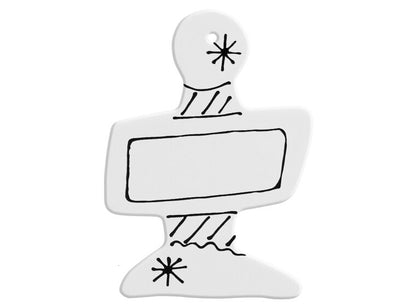 Bisque Hand Detailed North Pole Sign Party Ornament (Case of 12)