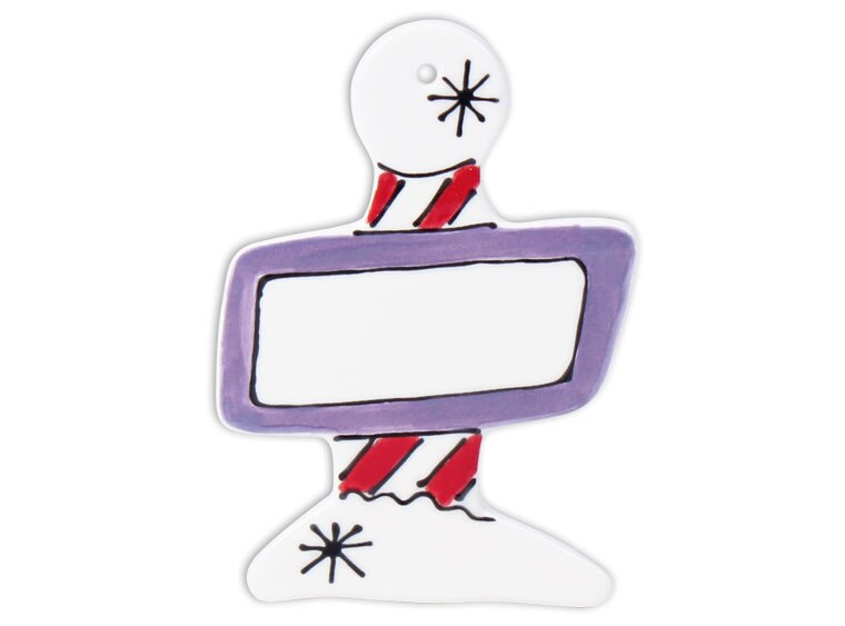 Bisque Hand Detailed North Pole Sign Party Ornament (Case of 12)