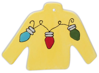 Bisque Christmas Sweater Party Ornament (Case of 12)