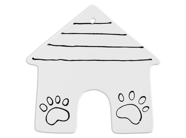 Bisque Hand Detailed House Party Ornament (Case of 12)