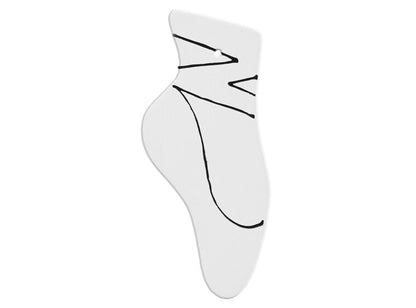 Bisque Hand Detailed Ballet Slipper Party Ornament (Case of 12)