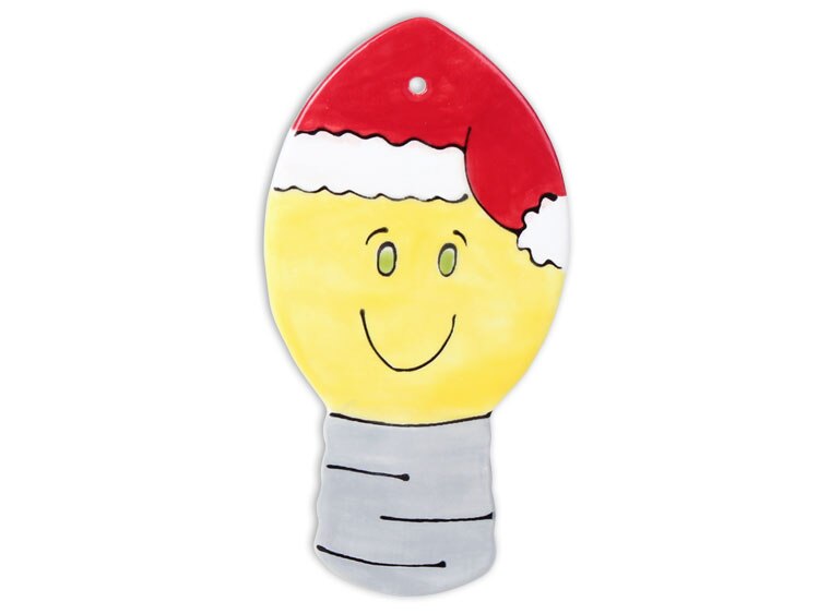 Bisque Hand Detailed Christmas Bulb Party Ornament (Case of 12)