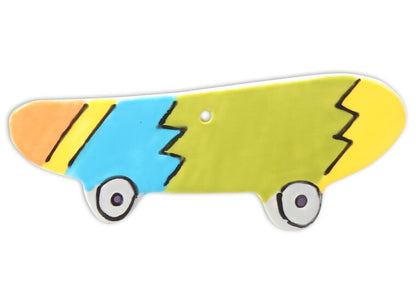 Bisque Hand Detailed Skateboard Party Ornament (Case of 12)