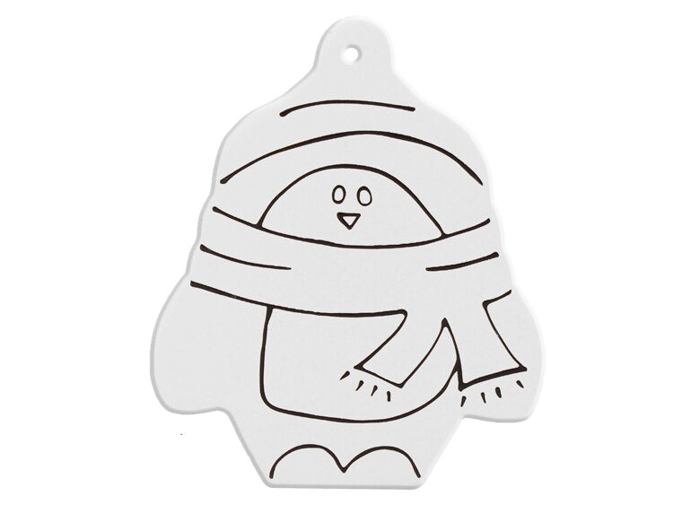 Bisque Hand Detailed Penguin Party Ornament (Case of 12)