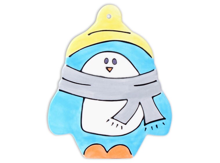 Bisque Hand Detailed Penguin Party Ornament (Case of 12)