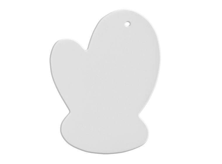 Bisque Mitten Party Ornament (Case of 12)